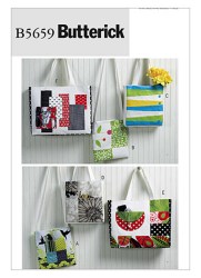 5659 SIZED SHAPED HANDLE BAGS, TOTES PATTERN